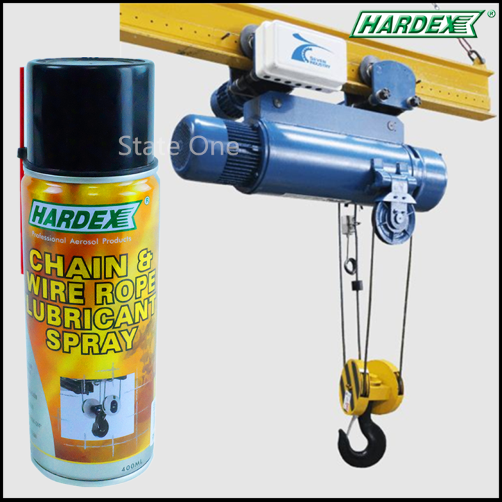HARDEX CHAIN & WIRE ROPE LUBRICANT AEROSOL SPRAY HD 500 400ml