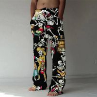 Spring/Summer 2023 Fashion 3D Digital Printing Mens Bamboo Cotton Pants Street Hip Hop Beach Leisure Quick Dry Dance Yoga Pants