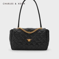 CHARLES and KEITH กระเป๋าสะพายผู้หญิง CK2-50781472 กระเป๋าสะพายสายโซ่ความจุขนาดใหญ่