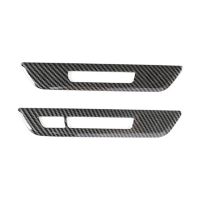 For 5 Series G30 2018-2022 Carbon Fiber Car Seat Memory Lock Button Cover Trim Frame Decor Sticker Accessories