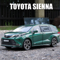 1:24 Toyota Sienna MPV รุ่นรถ Diecasts โลหะของเล่นรถเชิงพาณิชย์รุ่น Sound Light จำลองคอลเลกชันเด็กของขวัญ