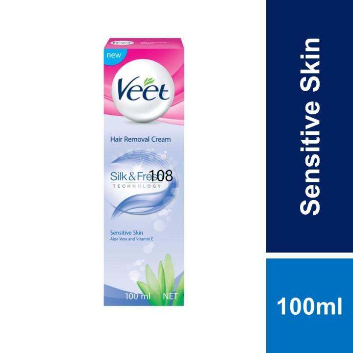 Hair removal cream ♘Veet Hair Removal Cream for Sensitive Skin 100ml