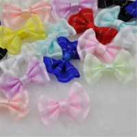 [HOT!] 60pcs Upick Mini Ribbon Bows DIY Sewing Appliques Crafts Wedding Deco B159