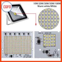 CGFD ไฟฟลัดไลท์สมาร์ทไอซีชิป LED SMD2835 10W 20W 30W 50W 100W 1Pc