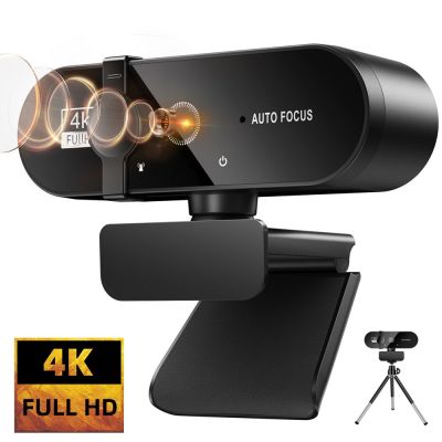 ZZOOI Webcam 4K 2K Web Camera 1080p Mini 30fps Usb Camera Full Hd Web Cam With Microphone Tripod Autofocus Webcam For PC Mac Laptop