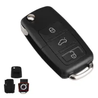 Keyyou กล่องเก็บกุญแจพลิกได้ปุ่ม2/3ปุ่มสำหรับ Volkswagen Vw Jetta Golf Passat Beetle Fabia Octavia Fob พับกุญแจรีโมต