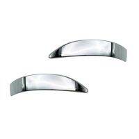 1Pair ABS Chrome Silver Side Rearview Mirror Strip Cover Trims Sticker for Truck 2021 2022