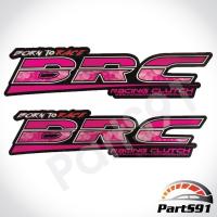 สติ๊กเกอร์ BRC ลายหัวใจสีชมพู  ติดท้ายกระบะ 1 ชุดมี 2 แผ่น  สติ๊กเกอร์บีอาซี สติ๊กเกอร์BRC สติกเกอ บีอาซี สติกเกอบีอาซี สติกเกอbrc สติกเกอ brc