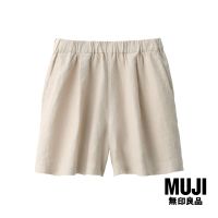 มูจิ กางเกงขาสั้นผ้าป่าน ผู้หญิง - MUJI Hemp Short Pants