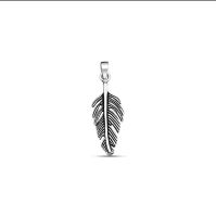 Silver Oxidized Feather Pendant/จี้ขนนกออกซิไดซ์สีเงิน