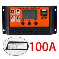 100A/80A/60A/30A/10A PWN Auto Solar Charge Controller Dual USB LCD Display Output 5V Auto Solar Panel Battery Charge Regulator