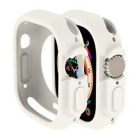 SmartPhonemall For Apple Watch Ultra 49mm Candy TPU Protective Case(Cream White)