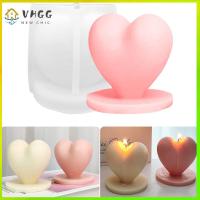 VHGG White Heart Shape Molds Silicone 8.687.2 Cm 3D Silicone Molds Candle Molds DIY