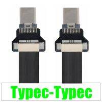 ขายดีที่สุด bnfg330 - / Typec-Typec USB-C Type C ชายซ้ายขวาขึ้นลงมุม90องศาชายสายเคเบิลข้อมูล USB Type-C สายเคเบิลแบน0.1เมตร/0.2เมตร/0.5เมตร