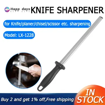 8 Inch 600 Grit Diamond Sharpener Steel Rod Knife Sharpening Tool