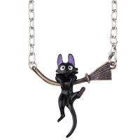 จี้ภายในรถ Anime Kikis Delivery Service Swing Kawaii Black Cat แขวนกระจกมองหลังอัตโนมัติอุปกรณ์ตกแต่งของขวัญ-SJK STORE