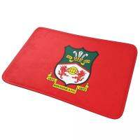 Wrexham AFC พรมเช็ดเท้าไม่ลื่นซุปเปอร์แผ่นดูดซับน้ำในห้องน้ำบ้านห้องนั่งเล่นครัวพรมสำหรับห้องนอนเสื่อชั้นโถง