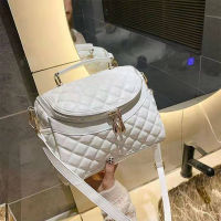 【 Cw】elegant Lozenge Shoulder Crossbody Bag For Women PU Leather Messenger Handbag And Purse Lady Dinner Hand Purse Cellphone Pouch