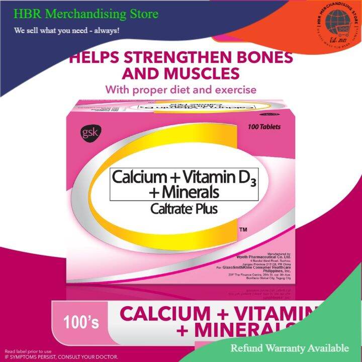 Calcium Supplement Calcium Vitamin D3 Minerals Caltrate Plus For