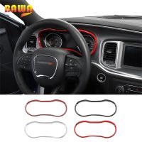 BAWA Interior Mouldings for Dodge Charger ABS Dashboard Decoration Ring Stickers Trim for Dodge Charger 2015