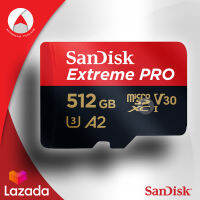 SanDisk Extreme PRO microSDXC Card A2 UHS-I U3 512GB Speed 170MB/s เขียน 90MB/s (SDSQXCZ_512G_GN6MA) เมมโมรี่ การ์ด แซนดิส โดย ซินเน็ค สำหรับ ช่างภาพ โทรศัพท์ มือถือ แท็บเล็ต Andriod Samsung Huawei OPPO Action Camera กล้องแอคชั่น ประกันLifetime โดย Synnex