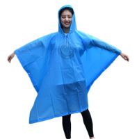 1pc Raincoat Motorbike EVA Non- Rain Clothes Women Men Lightweight Rain Cape Household Rain Gear