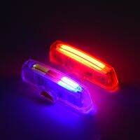 [COD] tail light bike road USB charging three-color and bright night warning