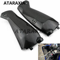 รถจักรยานยนต์คาร์บอนด้านบนด้านหน้า Air Intake Cooler ฝาครอบ Fairing Air Duct สำหรับ YAMAHA YZF R1 R1 2009 2010 2011 2012 2013 2014