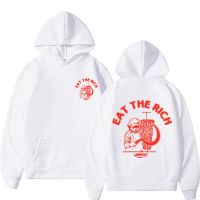 Eat The Rich Doner D%C3%B6ner Kebab Karl Marx Socialist Hasan Piker Double Sided Print Hoodie Men Casual Loose Sweatshirt Size XS-4XL