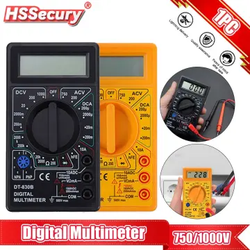 Dt830b Digital Multimeter: 750/1000v Voltmeter Ammeter Ohm Tester