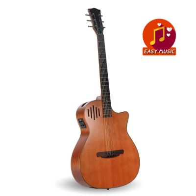 กีตาร์โปร่งไฟฟ้า Gusta OM-JE II N 40" Acoustic-Electric Guitar