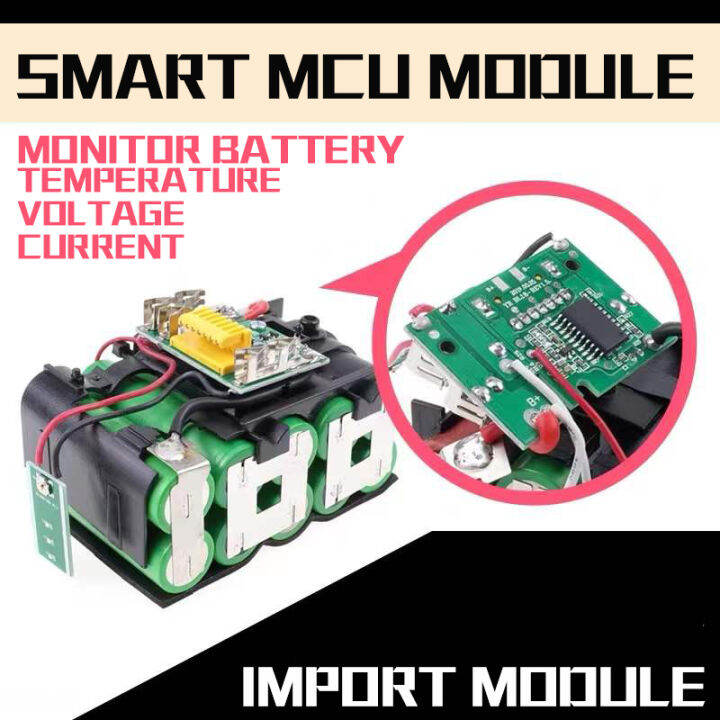 10-cell-แบตเตอรี่-makita-แบตเตอรี่ลิเธียม-258vf-เหมาะสำหรับ-เครื่องบด-เครื่องตัดหญ้า-เครื่องเป่าลม-ประแจไฟฟ้า-เครื่องล้างรถ-lithium-battery