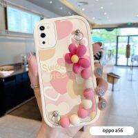 【 เคสศัพท์ 】 สีเขียวหัวใจ OPPOA57 เคสศัพท์ A55S หนังแกะรุ่นใหม่ A53 กันกระแทกแบบหุ้มทั้งเครื่อง A36 ผู้หญิง A35 เคสป้องกัน