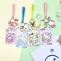 Pehl Sanrio กระเป๋าใส่บัตรรถบัส ลายการ์ตูน Hello Kitty mymelody Kuromi Cinnamon สําหรับนักเรียนหญิง