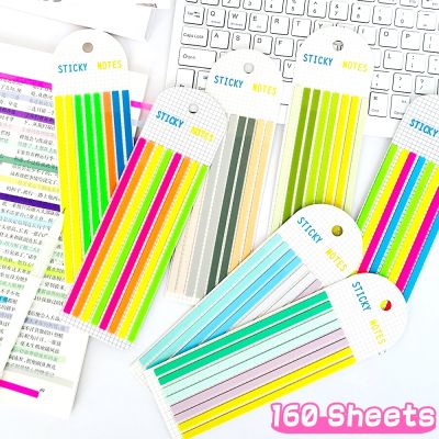 160 Sheets Posted It Transparent Notes Self-Adhesive Reading Annotation for Books Notepad Bookmarks Memo Tabs