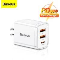 Baseus ที่ชาร์จเร็ว 3.0 USB 30W QC3.0 เทอร์โบ แบบพกพา ที่ชาร์จหลายตัว ติดผนัง โทรศัพท์มือถือ แอนดรอยด์ QC7301500