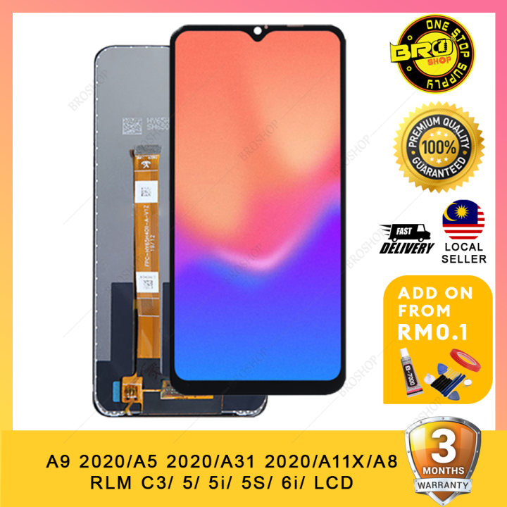 lcd ori oppo a31