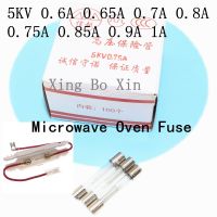 50pcs Microwave Oven Fuse 6*40mm 5KV 0.6A 0.65A 0.7mA 0.75A 0.8A 0.85mA 0.9mA 1A Glass Tube Fuse 5000V 6x40mm High-Pressure Fuse Electrical Circuitry