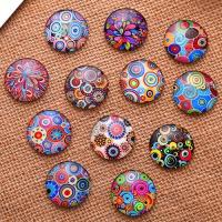 8mm 10mm 12mm 14mm 16mm 18mm 20mm 25mm 30mm Spiral Flowers Eyes Cabochons Pattern Glass Flatback Photo Base DIY Accessory K02883