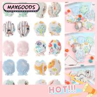 MAXG 1/5/10 Pairs รูปแบบสุ่ม ใบหน้าป้องกัน อ่อนนุ่ม ฝ้าย ถุงมือเด็ก ป้องกันรอยขีดข่วน ถุงมือ ถุงมือเต็ม