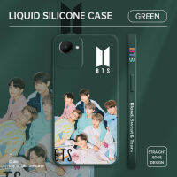 Diorcase เคสสำหรับ Realme C30S แฟชั่นยอดนิยมเกาหลีใต้ K-POP เด็กผู้ชาย (BTS) เคสโทรศัพท์ลายขอบสี่เหลี่ยมปลอกซิลิโคนเหลวคลุมทั้งหมดเคสป้องกันกล้อง