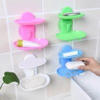 1 Pcs Soap tray suction cup storage basket Soap dish bracket double-layer Soap dish kitchen tools bathroom accessories Soap Dishes