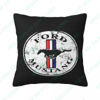 【hot】△ New Mustangs Pillowcase Car Cushion Cover Sofa Room Throw