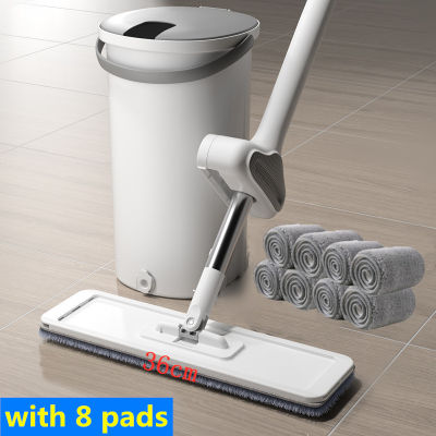 2021Squeeze Mop With Bucket For Wash Floor Self Cleaning Tools Flat Wiper Wring Automatic Home Help Lazy Rag House Lightning Offers