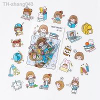 40PCS /Pack Kawaii Study Girl Sticker Notebook Computer DIY Decoration