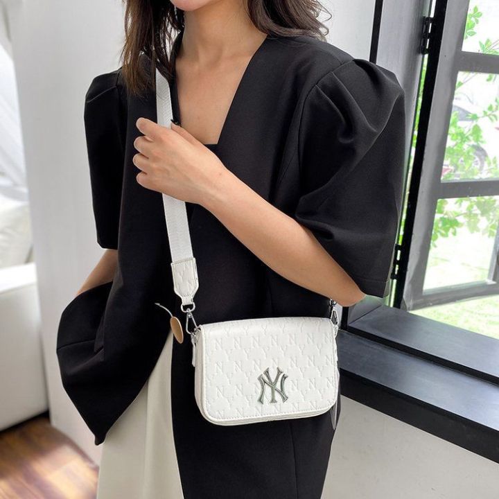 mlb-official-ny-korean-ml-bag-new-trendy-brand-small-square-bag-ny-full-printed-embossed-mb-fashion-casual-all-match-one-shoulder-diagonal-bag
