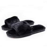 VIFOOT 2021ฤดูใบไม้ร่วงและฤดูหนาวเปิดใหม่ Home Comfort Furry Flip-Flop รองเท้าแตะผ้าฝ้าย Warm Indoor ลาก