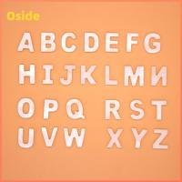 OSIDE 26pcs 10มม. ค่ะ ลูกปัดชาร์มตัวอักษร A-Z สีขาวขาว จี้ลูกปัดคั่นระยะเริ่มต้น งานฝีมืองานประดิษฐ์ ลูกปัดตัวอักษรเปลือกหอยน้ำจืด สำหรับสร้อยคอ