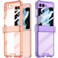 WindCase For Samsung Galaxy Z Flip 5 Transparent Case Shock-absorbing Cover with Hinge Protection
