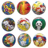 【YF】❃¤●  7-Inch Childrens Inflatable Cartoon Baby Rubber Elastic Football Indoor And Outdoor Birthday Presents